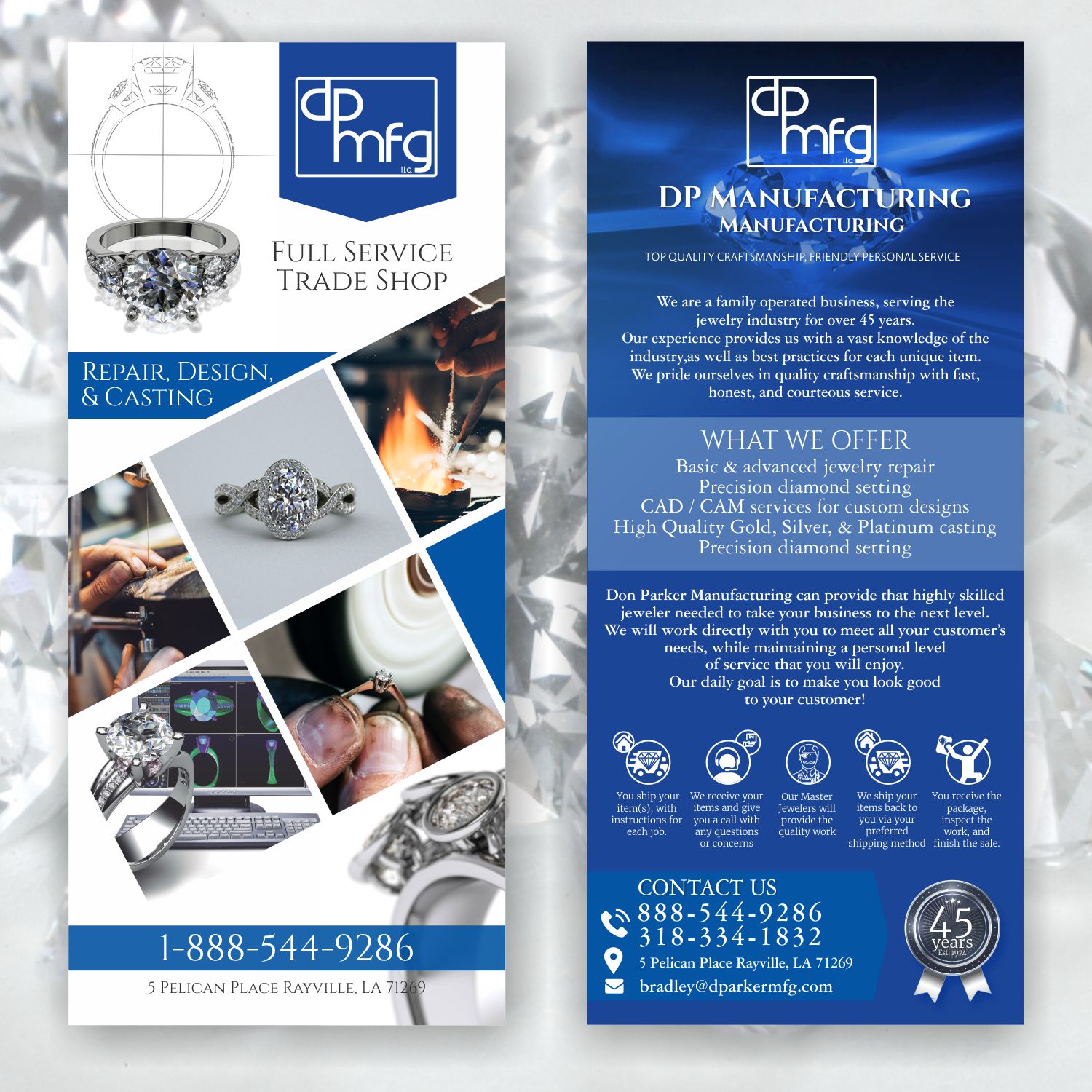 Flyer Design by angelcolmenares3 for DON PARKER MFG. LLC | Design #20073498