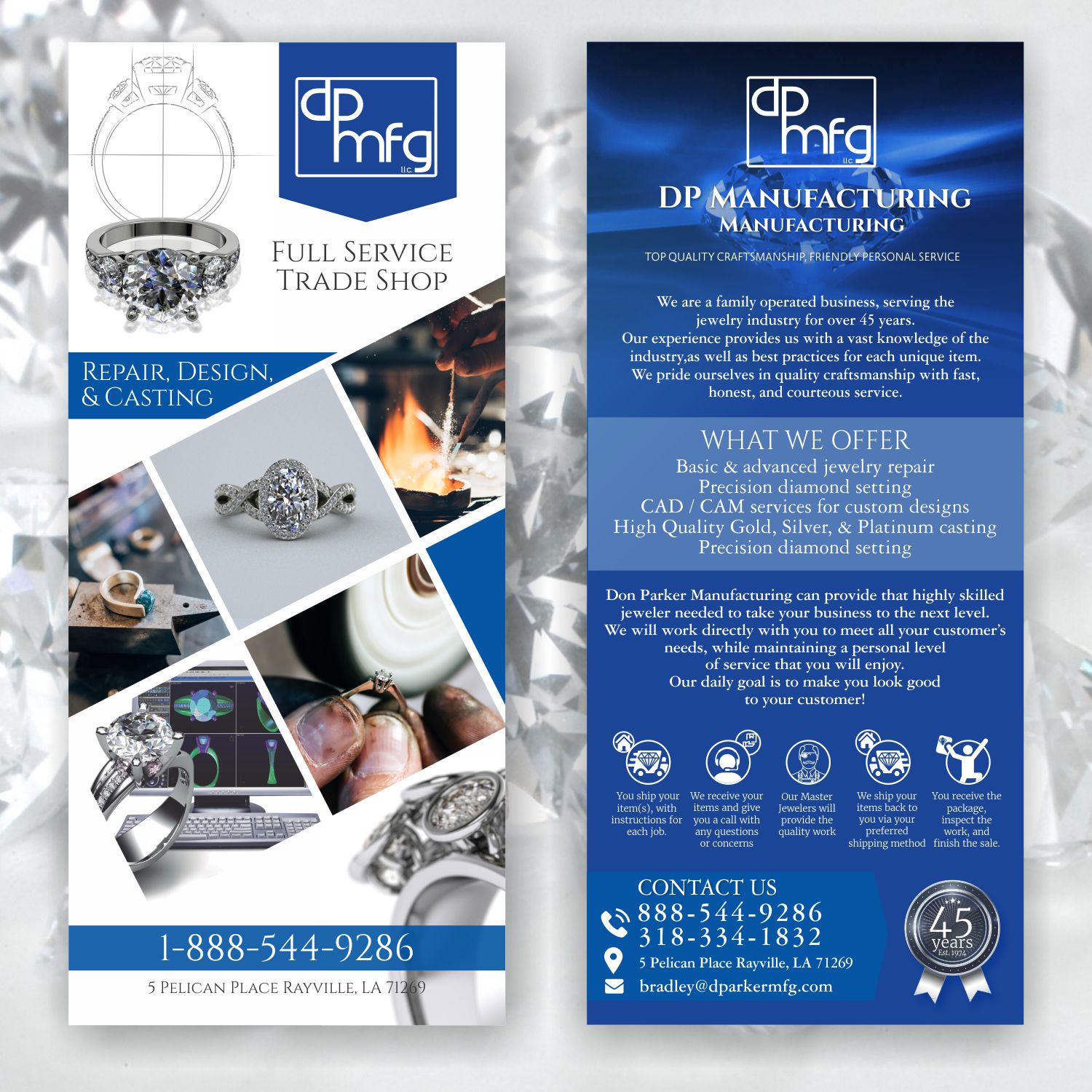 Flyer Design by angelcolmenares3 for DON PARKER MFG. LLC | Design #20073499