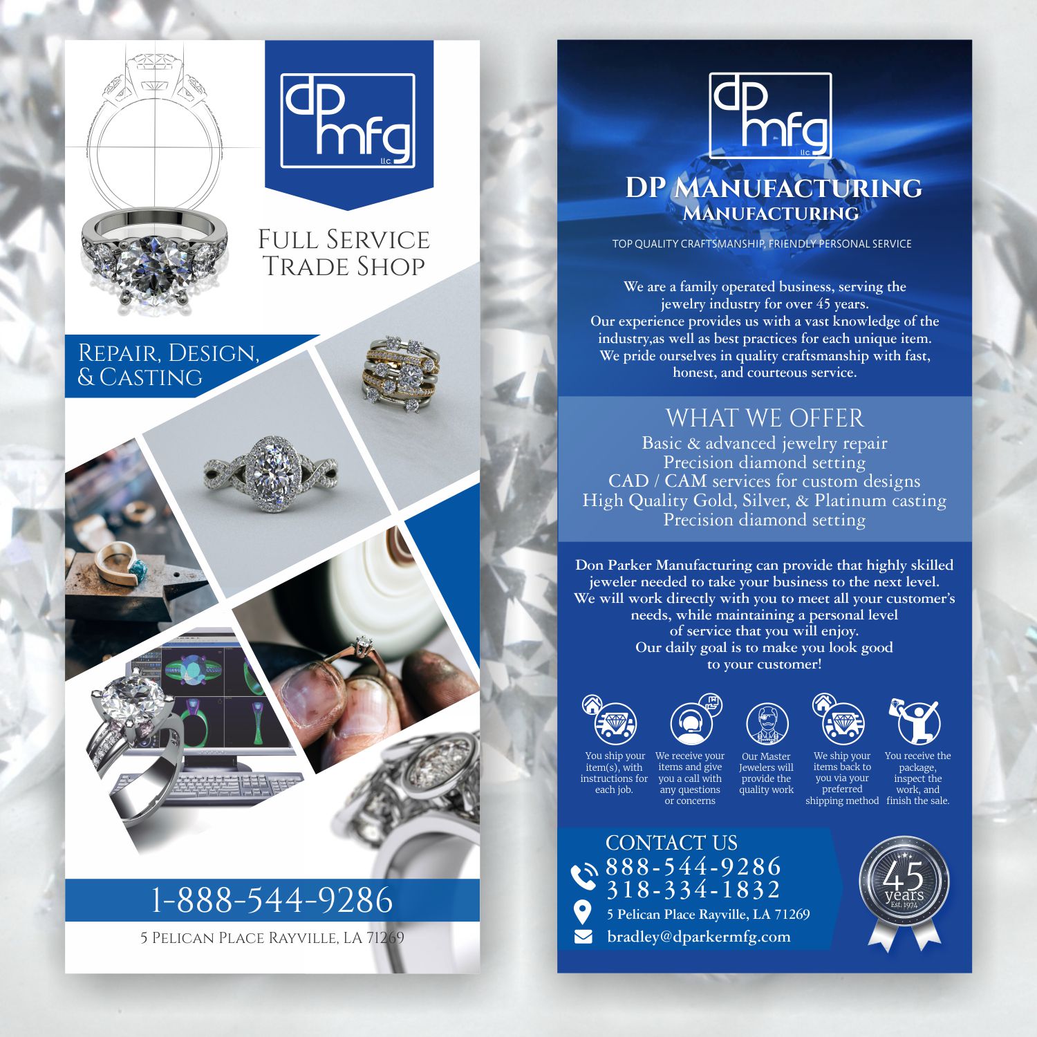 Flyer Design by angelcolmenares3 for DON PARKER MFG. LLC | Design #20073501