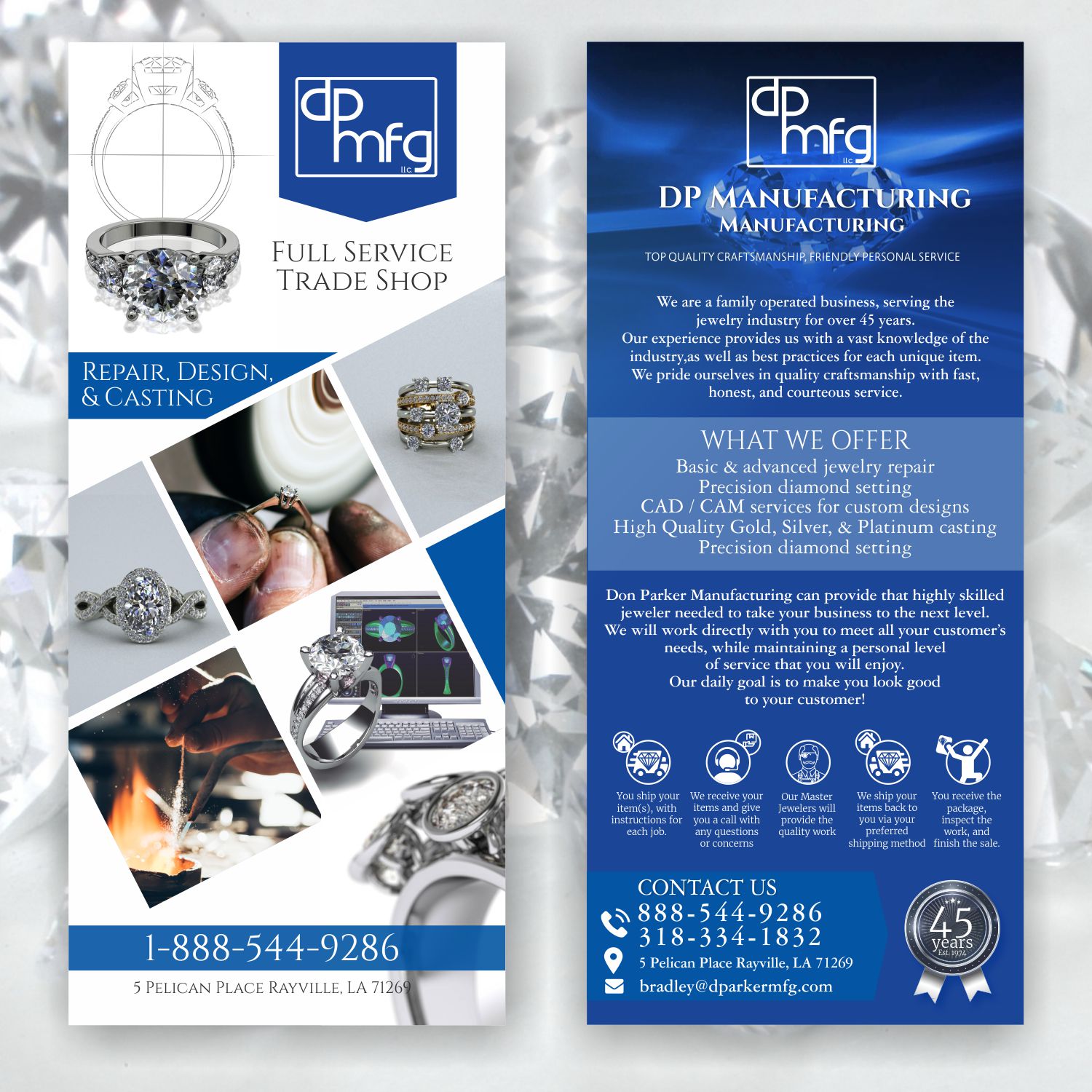 Flyer Design by angelcolmenares3 for DON PARKER MFG. LLC | Design #20073504