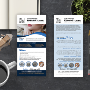 Diseño de Flyer por sadek saimum para DON PARKER MFG. LLC | Diseño #20074120