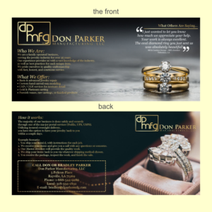 Diseño de Flyer por iwan368erz para DON PARKER MFG. LLC | Diseño #20051013