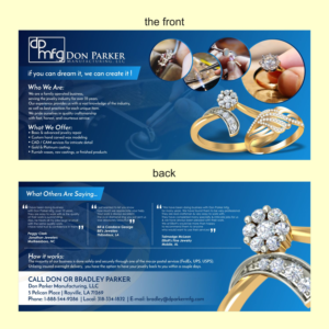 Flyer Design by iwan368erz for DON PARKER MFG. LLC | Design: #20052756