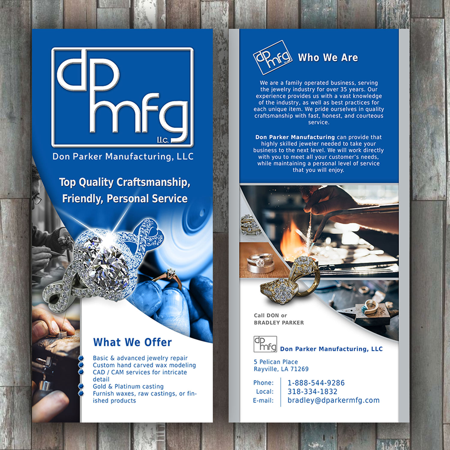 Design de Flyer par lyndon pour DON PARKER MFG. LLC | Design #20078903
