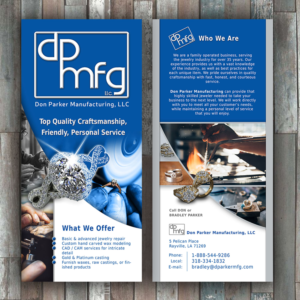 Diseño de Flyer por lyndon para DON PARKER MFG. LLC | Diseño #20078903