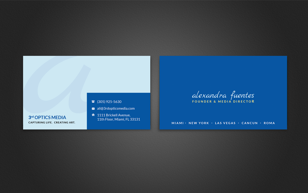 Business Card Design by  Artman for Precious Creative Co. | Design #20150233
