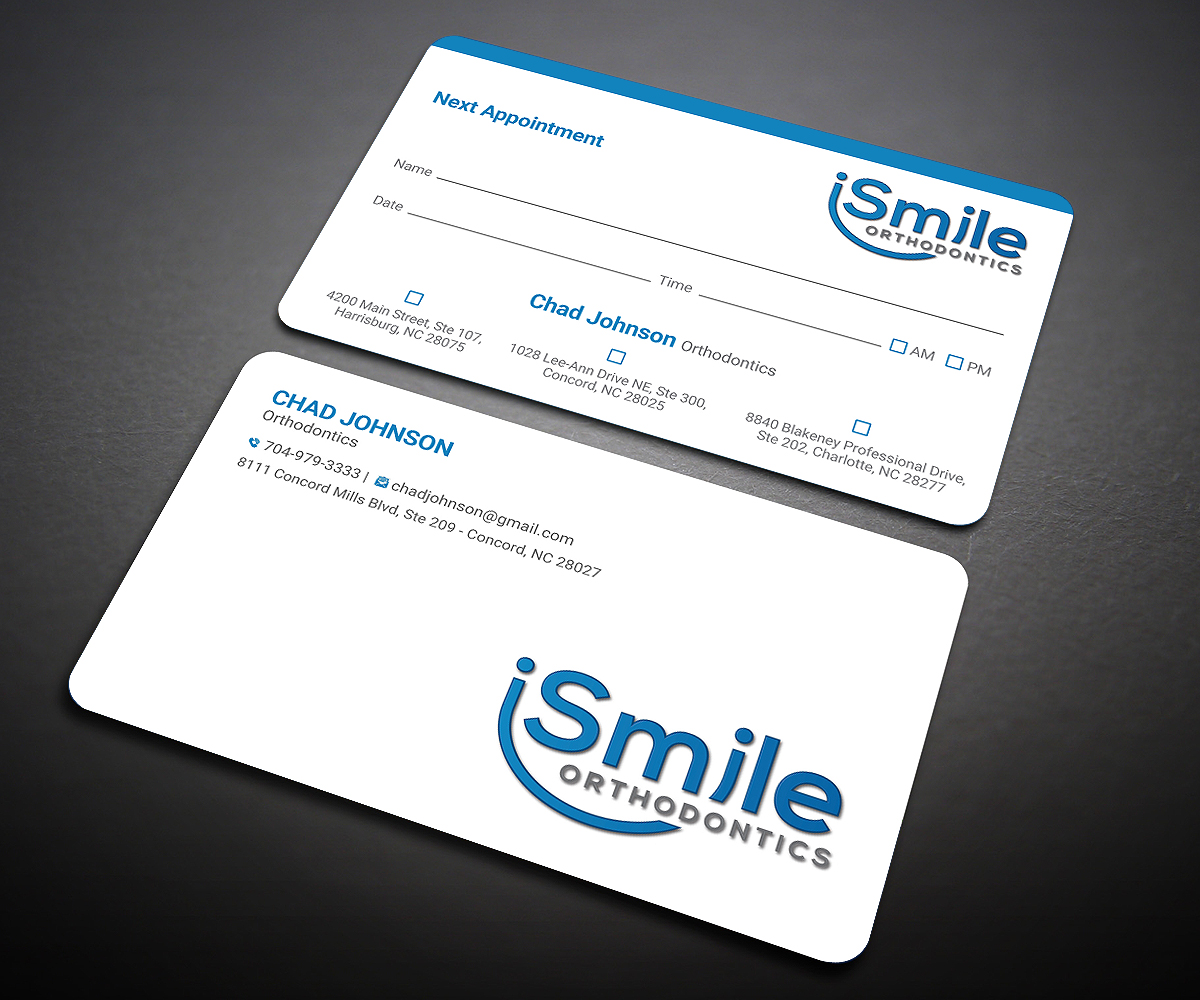 Business Card Design by Designers Hub for Chad Johnson Orthodontics | Design #20059799