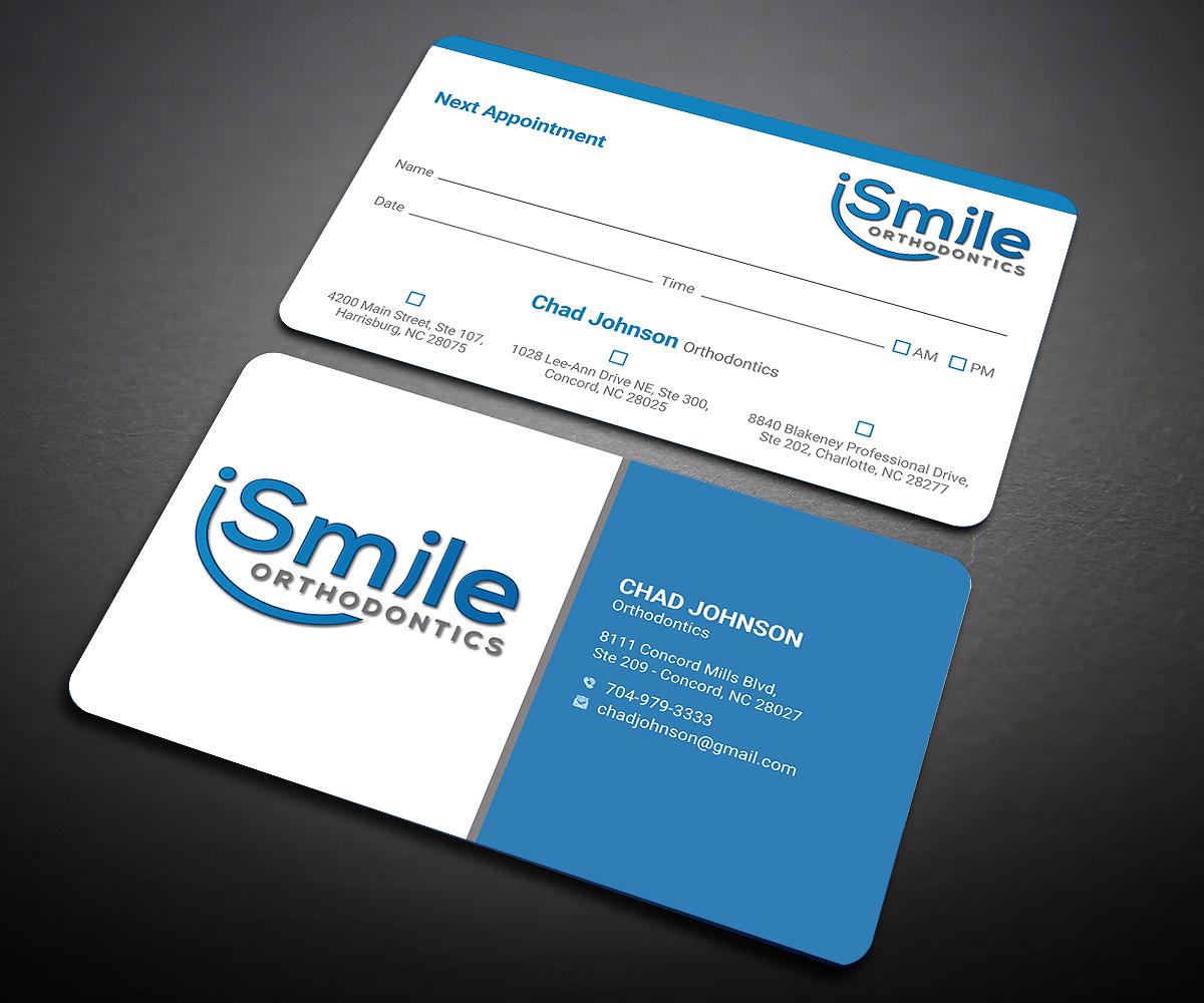 Business Card Design by Designers Hub for Chad Johnson Orthodontics | Design #20059963