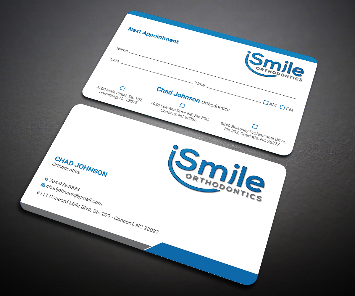Business Card Design by Designers Hub for Chad Johnson Orthodontics | Design #20059992