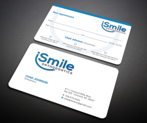 Business Card Design by Designers Hub for Chad Johnson Orthodontics | Design: #20060695