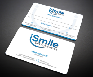 Business Card Design by Designers Hub for Chad Johnson Orthodontics | Design: #20063776