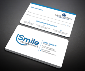 iSmile Orthodontics appointment card design  | Design de Carte de Visite par Designers Hub
