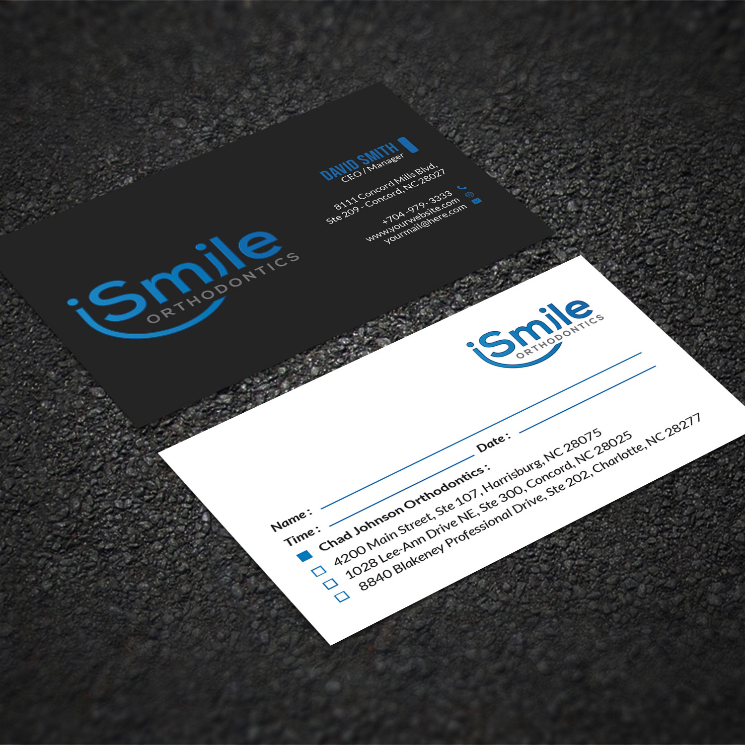 Diseño de Tarjeta de Presentación por Sujan4art para Chad Johnson Orthodontics | Diseño #20063420