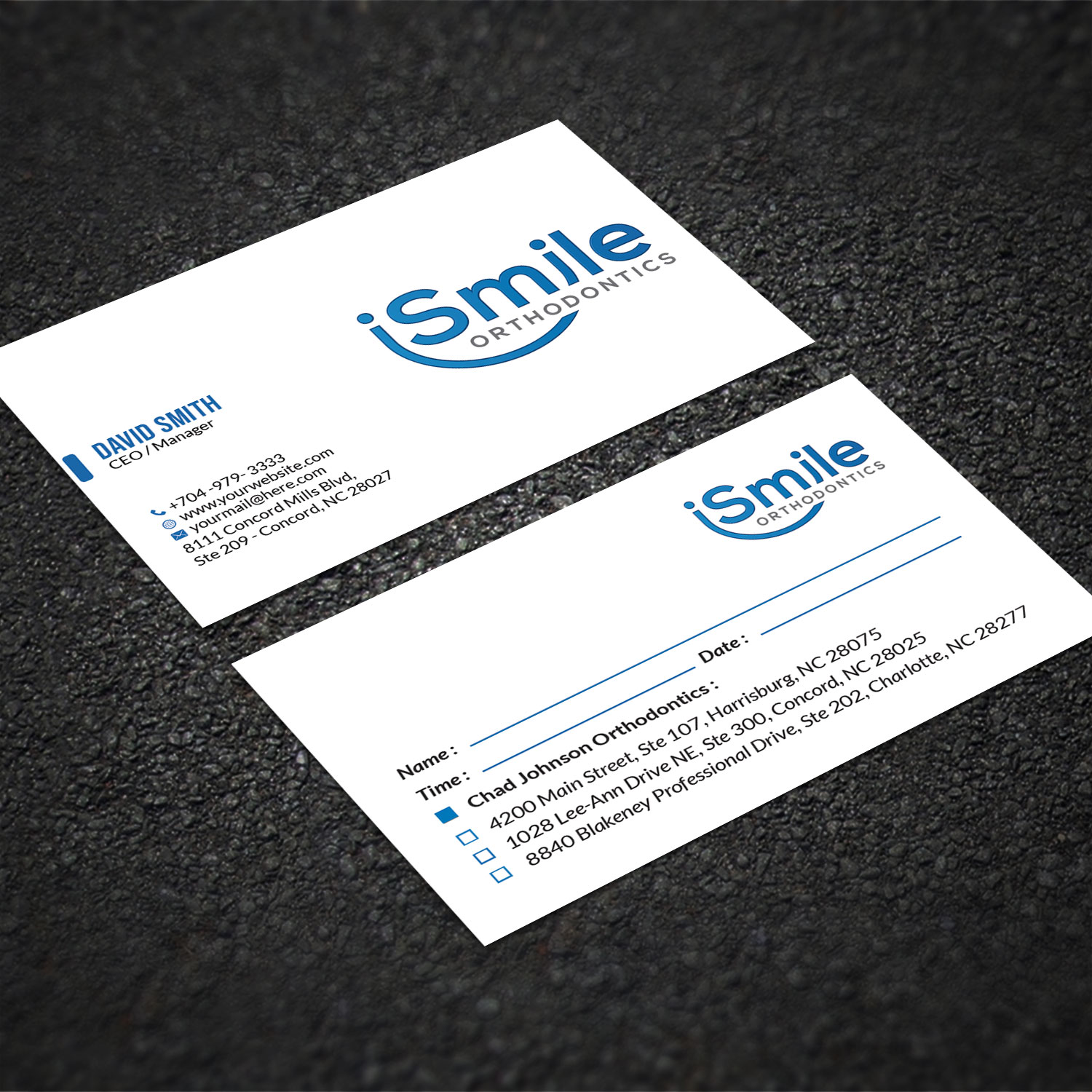 Diseño de Tarjeta de Presentación por Sujan4art para Chad Johnson Orthodontics | Diseño #20063421