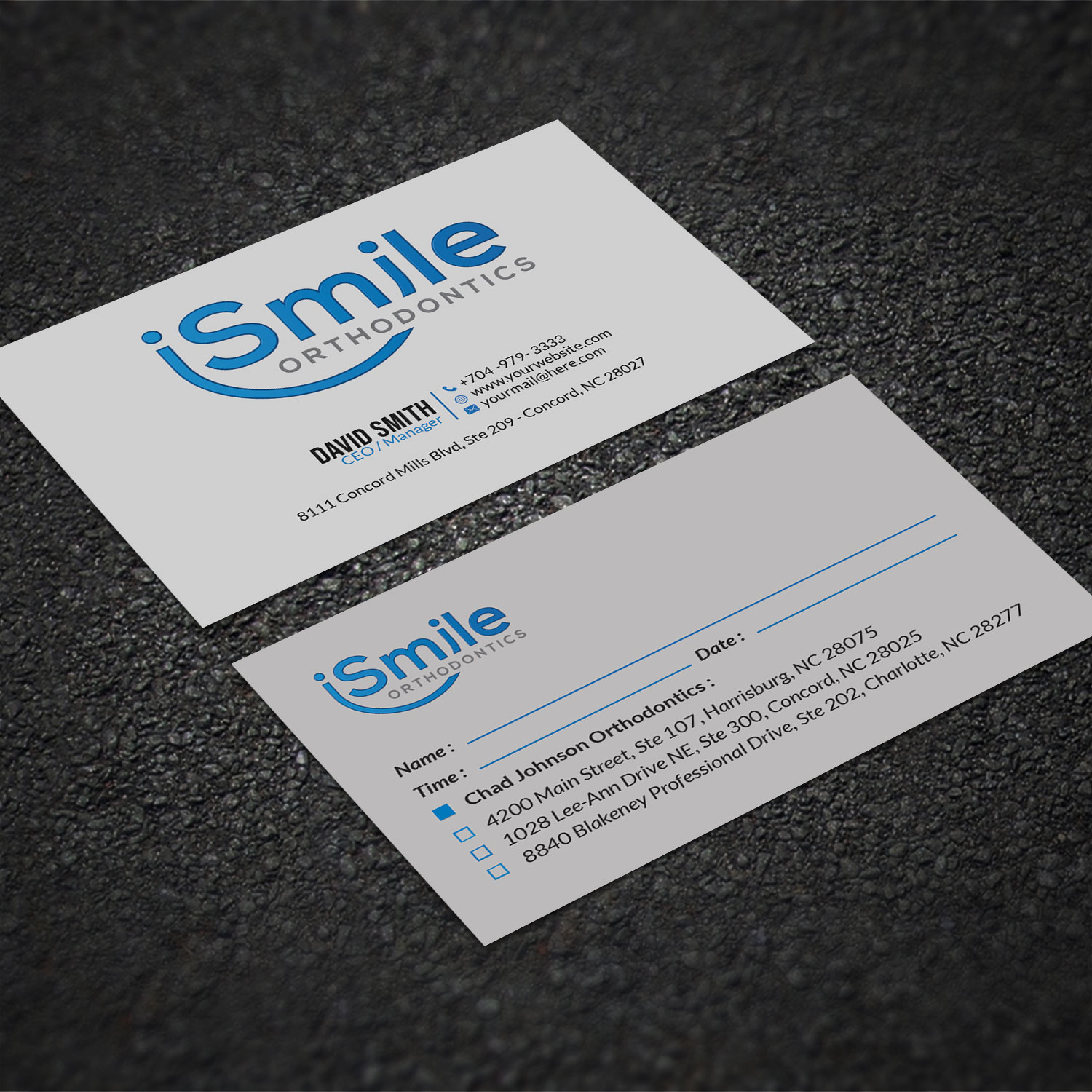 Diseño de Tarjeta de Presentación por Sujan4art para Chad Johnson Orthodontics | Diseño #20063422