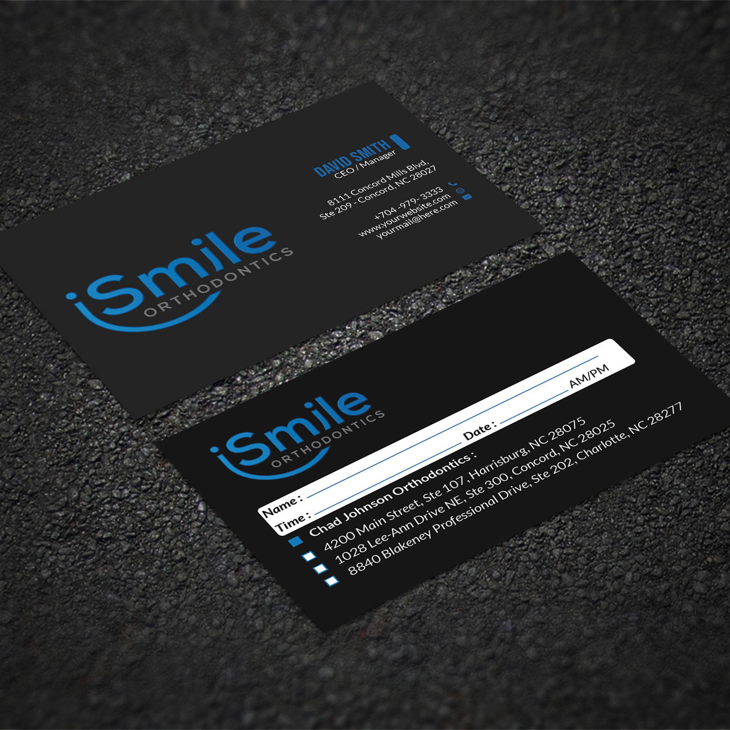 Diseño de Tarjeta de Presentación por Sujan4art para Chad Johnson Orthodontics | Diseño #20063426