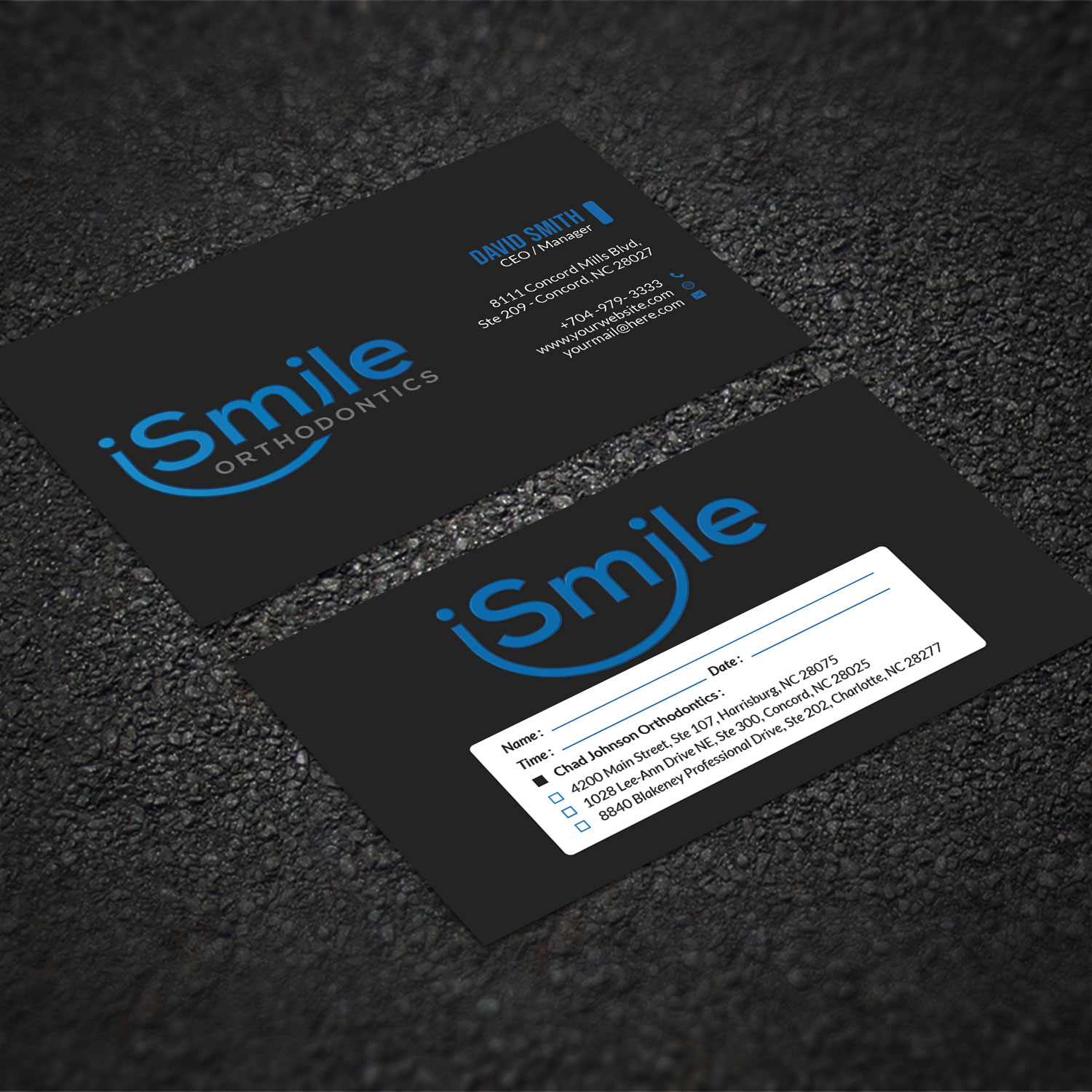 Diseño de Tarjeta de Presentación por Sujan4art para Chad Johnson Orthodontics | Diseño #20063428