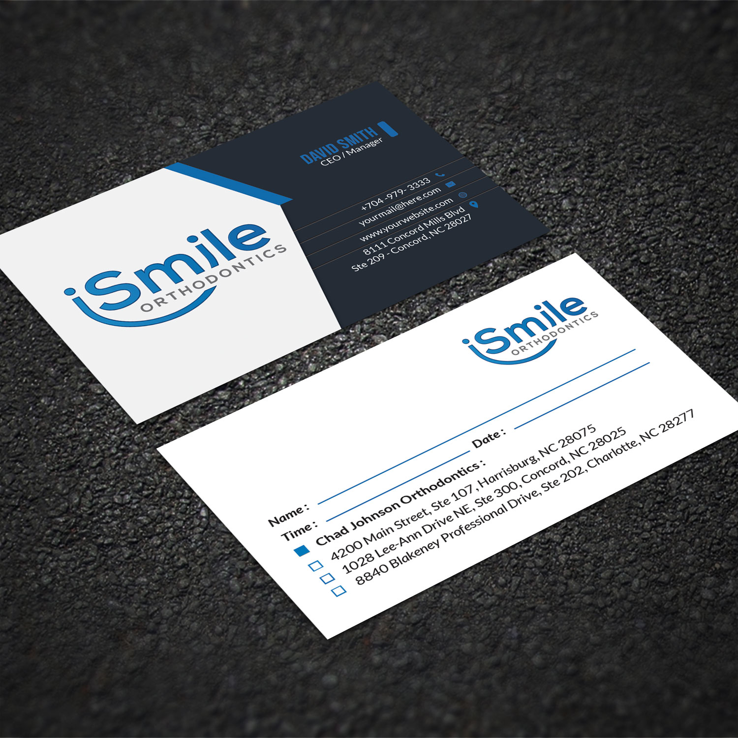 Diseño de Tarjeta de Presentación por Sujan4art para Chad Johnson Orthodontics | Diseño #20063429