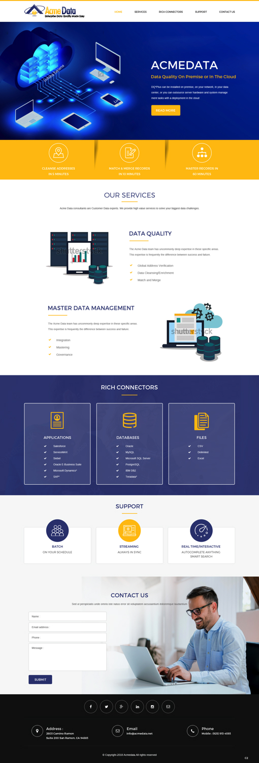 Wordpress Design by pb for Acme Data | Design #20074358