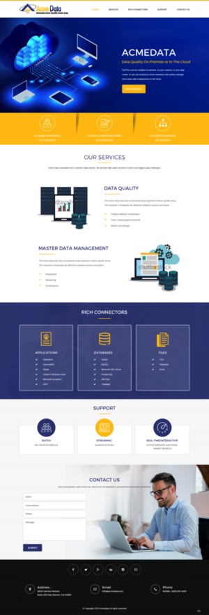 WordPress-Design von pb für Acme Data | Design: #20074358