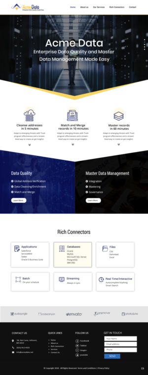 WordPress-Design von pb für Acme Data | Design: #20074360