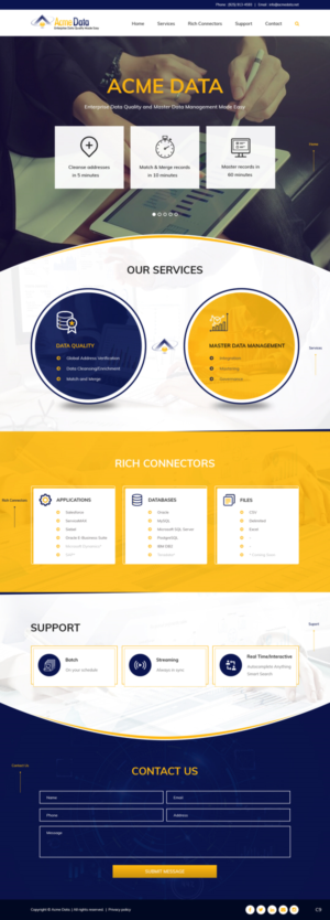 WordPress-Design von pb für Acme Data | Design: #20074362