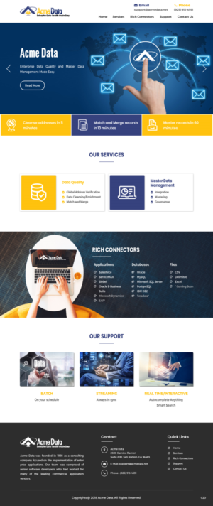 WordPress-Design von pb für Acme Data | Design: #20074365