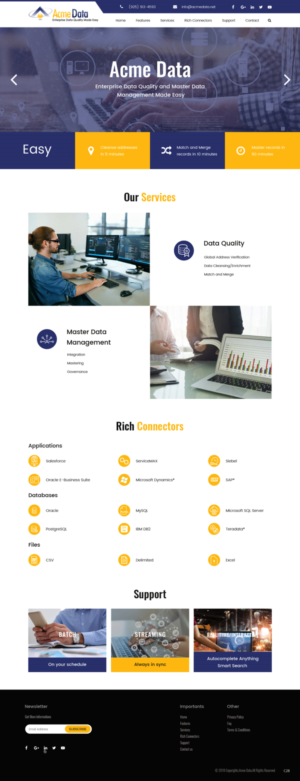 WordPress-Design von pb für Acme Data | Design: #20074371