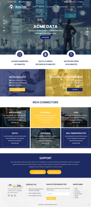 WordPress-Design von pb für Acme Data | Design: #20074373