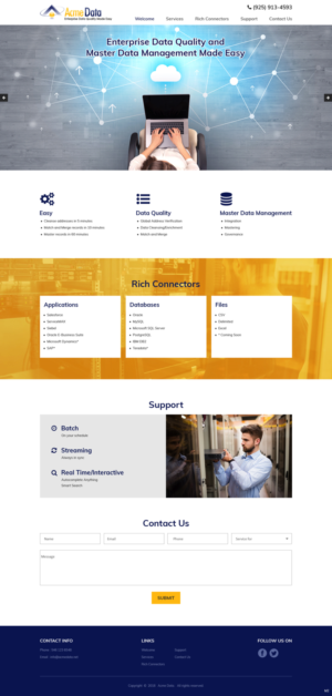 WordPress-Design von pb für Acme Data | Design: #20074374