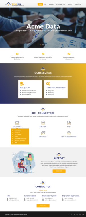 WordPress-Design von pb für Acme Data | Design: #20083325