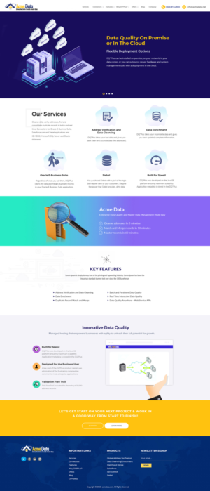 WordPress-Design von dheeru46 für Acme Data | Design #20109599