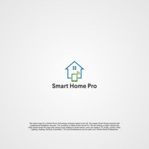 Smart Home Pro or Smart Home Professional. With Icons described in the description.  | Logo Design by Rhibas