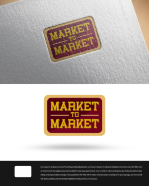 Logo Design by zingodesigns258 for Market to Market | Design: #20080998