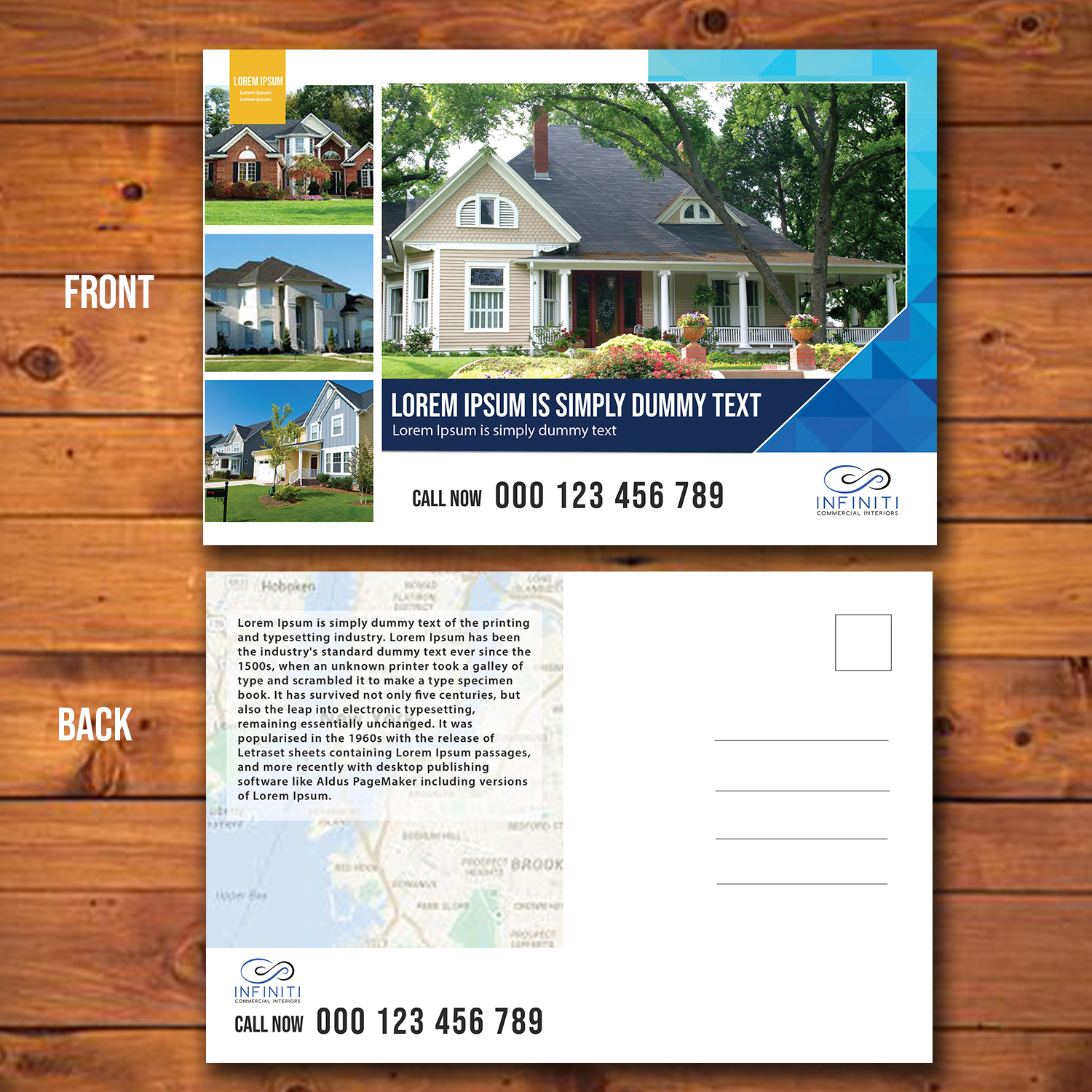 Postcard Design by debdesign for Infiniti Commercial Interiors | Design #20070581
