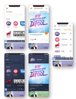 Random Podcasts - listen to podcasts from around the world | App Design by mobileAppSL