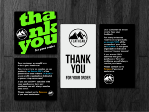 Product Insert / Thank You | Graphic Design by Atvento Graphics