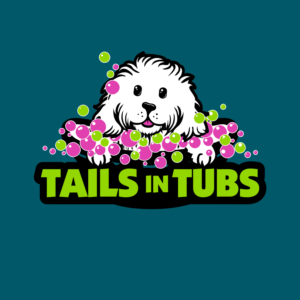 Tails In Tubs  - Dog Wash  | Logo Design by borzoid