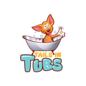 Tails In Tubs  - Dog Wash  | Logo Design by FourtuneDesign