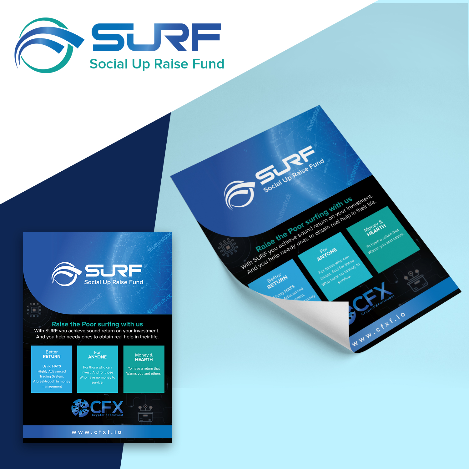 Design de Flyer par Maxo-Biz pour CFX Holding Limited | Design #20081080