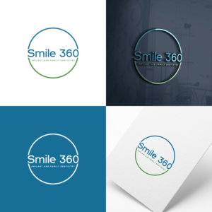 Smile 360 (tagline) Implant and Family Dentistry | Logo Design by Kiran