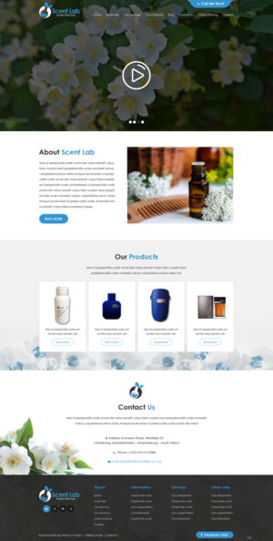 Web Design par pb pour Scent Lab | Design : #20083379