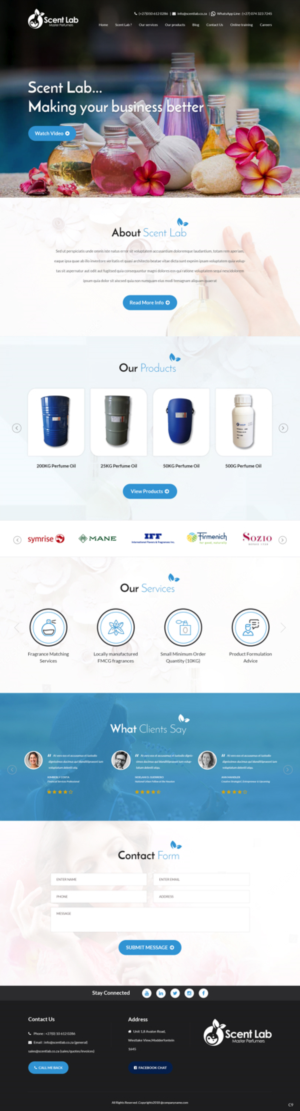 Web Design par pb pour Scent Lab | Design : #20083380
