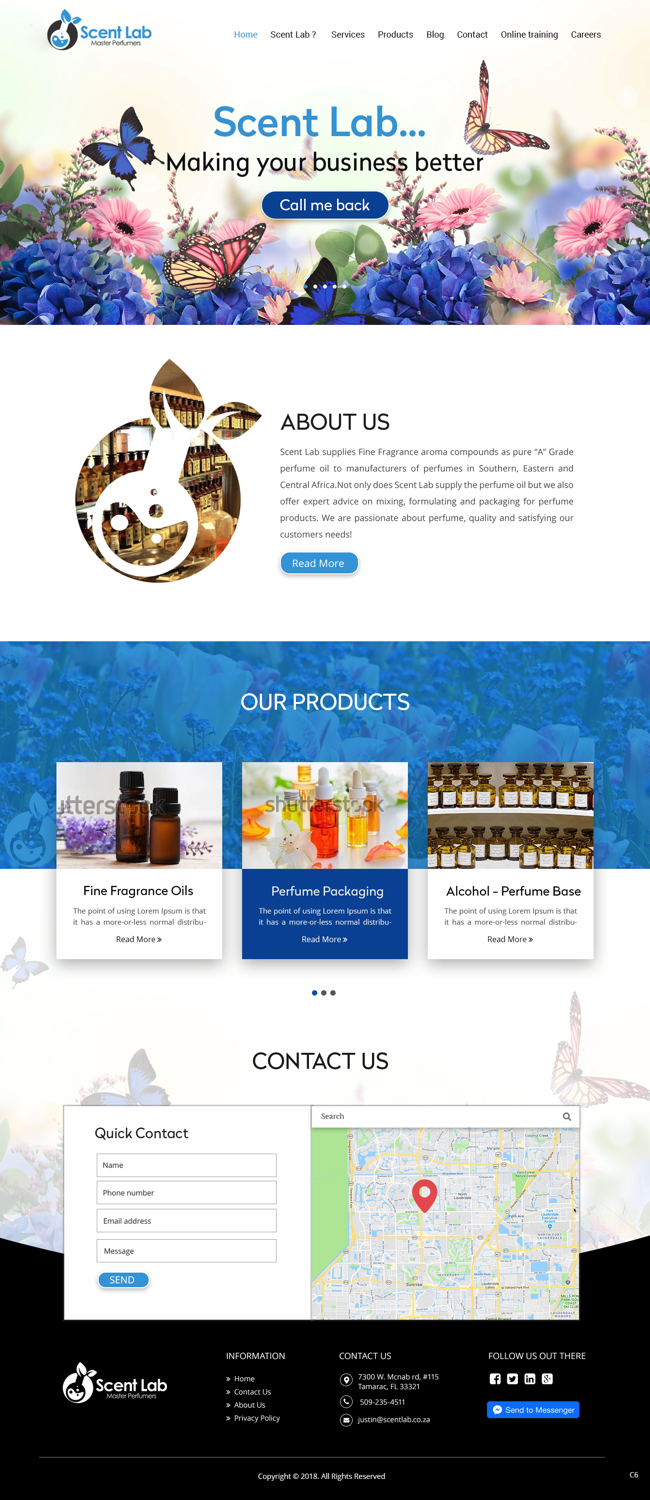 Diseño Web por pb para Scent Lab | Diseño #20083381