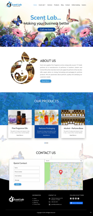 Web Design par pb pour Scent Lab | Design : #20083381