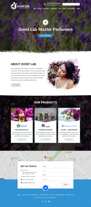 Web Design par pb pour Scent Lab | Design : #20083382