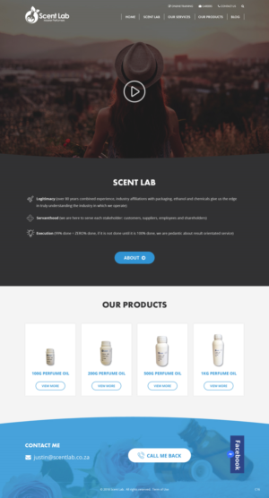 Web Design par pb pour Scent Lab | Design : #20083396