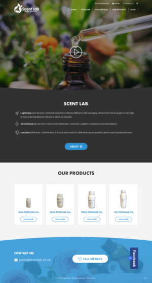 Web Design par pb pour Scent Lab | Design : #20083397