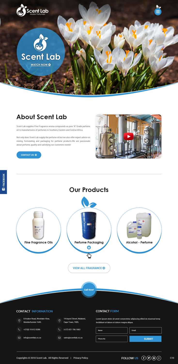 Diseño Web por pb para Scent Lab | Diseño #20083398