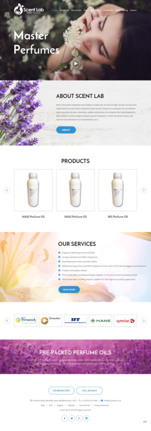 Web Design par pb pour Scent Lab | Design : #20083400
